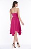 ColsBM Anaya Beetroot Purple Modern A-line Strapless Chiffon Knee Length Pick up Wedding Guest Dresses