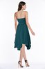 ColsBM Anaya Blue Green Modern A-line Strapless Chiffon Knee Length Pick up Wedding Guest Dresses