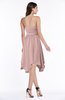 ColsBM Anaya Blush Pink Modern A-line Strapless Chiffon Knee Length Pick up Wedding Guest Dresses
