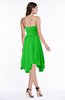 ColsBM Anaya Classic Green Modern A-line Strapless Chiffon Knee Length Pick up Wedding Guest Dresses