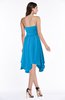 ColsBM Anaya Cornflower Blue Modern A-line Strapless Chiffon Knee Length Pick up Wedding Guest Dresses