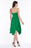 ColsBM Anaya Green Modern A-line Strapless Chiffon Knee Length Pick up Wedding Guest Dresses