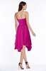 ColsBM Anaya Hot Pink Modern A-line Strapless Chiffon Knee Length Pick up Wedding Guest Dresses