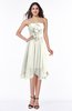 ColsBM Anaya Ivory Modern A-line Strapless Chiffon Knee Length Pick up Wedding Guest Dresses