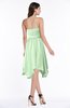 ColsBM Anaya Light Green Modern A-line Strapless Chiffon Knee Length Pick up Wedding Guest Dresses