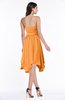 ColsBM Anaya Orange Modern A-line Strapless Chiffon Knee Length Pick up Wedding Guest Dresses