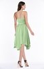 ColsBM Anaya Sage Green Modern A-line Strapless Chiffon Knee Length Pick up Wedding Guest Dresses