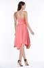 ColsBM Anaya Shell Pink Modern A-line Strapless Chiffon Knee Length Pick up Wedding Guest Dresses