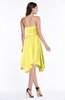 ColsBM Anaya Yellow Iris Modern A-line Strapless Chiffon Knee Length Pick up Wedding Guest Dresses
