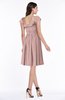 ColsBM Hadassah Blush Pink Traditional Scoop Short Sleeve Chiffon Mini Ruching Plus Size Bridesmaid Dresses