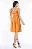 ColsBM Hadassah Orange Traditional Scoop Short Sleeve Chiffon Mini Ruching Plus Size Bridesmaid Dresses