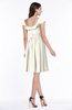 ColsBM Hadassah Whisper White Traditional Scoop Short Sleeve Chiffon Mini Ruching Plus Size Bridesmaid Dresses