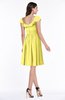 ColsBM Hadassah Yellow Iris Traditional Scoop Short Sleeve Chiffon Mini Ruching Plus Size Bridesmaid Dresses