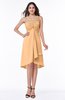 ColsBM Elliana Apricot Classic A-line Spaghetti Sleeveless Chiffon Ruching Plus Size Bridesmaid Dresses