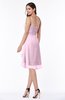 ColsBM Elliana Baby Pink Classic A-line Spaghetti Sleeveless Chiffon Ruching Plus Size Bridesmaid Dresses