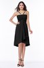 ColsBM Elliana Black Classic A-line Spaghetti Sleeveless Chiffon Ruching Plus Size Bridesmaid Dresses