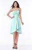 ColsBM Elliana Blue Glass Classic A-line Spaghetti Sleeveless Chiffon Ruching Plus Size Bridesmaid Dresses