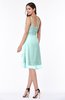 ColsBM Elliana Blue Glass Classic A-line Spaghetti Sleeveless Chiffon Ruching Plus Size Bridesmaid Dresses