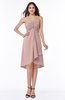 ColsBM Elliana Blush Pink Classic A-line Spaghetti Sleeveless Chiffon Ruching Plus Size Bridesmaid Dresses