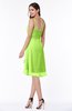 ColsBM Elliana Bright Green Classic A-line Spaghetti Sleeveless Chiffon Ruching Plus Size Bridesmaid Dresses