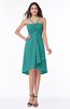 ColsBM Elliana Emerald Green Classic A-line Spaghetti Sleeveless Chiffon Ruching Plus Size Bridesmaid Dresses