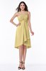 ColsBM Elliana Gold Classic A-line Spaghetti Sleeveless Chiffon Ruching Plus Size Bridesmaid Dresses