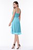 ColsBM Elliana Light Blue Classic A-line Spaghetti Sleeveless Chiffon Ruching Plus Size Bridesmaid Dresses