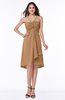 ColsBM Elliana Light Brown Classic A-line Spaghetti Sleeveless Chiffon Ruching Plus Size Bridesmaid Dresses