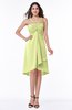 ColsBM Elliana Lime Green Classic A-line Spaghetti Sleeveless Chiffon Ruching Plus Size Bridesmaid Dresses