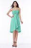 ColsBM Elliana Mint Green Classic A-line Spaghetti Sleeveless Chiffon Ruching Plus Size Bridesmaid Dresses