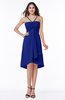 ColsBM Elliana Nautical Blue Classic A-line Spaghetti Sleeveless Chiffon Ruching Plus Size Bridesmaid Dresses