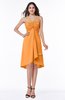 ColsBM Elliana Orange Classic A-line Spaghetti Sleeveless Chiffon Ruching Plus Size Bridesmaid Dresses