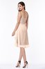 ColsBM Elliana Peach Puree Classic A-line Spaghetti Sleeveless Chiffon Ruching Plus Size Bridesmaid Dresses