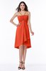 ColsBM Elliana Persimmon Classic A-line Spaghetti Sleeveless Chiffon Ruching Plus Size Bridesmaid Dresses