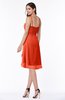 ColsBM Elliana Persimmon Classic A-line Spaghetti Sleeveless Chiffon Ruching Plus Size Bridesmaid Dresses