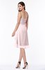 ColsBM Elliana Petal Pink Classic A-line Spaghetti Sleeveless Chiffon Ruching Plus Size Bridesmaid Dresses