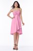 ColsBM Elliana Pink Classic A-line Spaghetti Sleeveless Chiffon Ruching Plus Size Bridesmaid Dresses