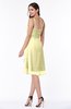 ColsBM Elliana Soft Yellow Classic A-line Spaghetti Sleeveless Chiffon Ruching Plus Size Bridesmaid Dresses