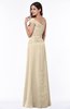 ColsBM Penny Champagne Modern A-line Asymmetric Neckline Chiffon Floor Length Ruching Plus Size Bridesmaid Dresses