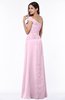 ColsBM Penny Fairy Tale Modern A-line Asymmetric Neckline Chiffon Floor Length Ruching Plus Size Bridesmaid Dresses