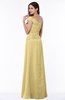 ColsBM Penny Gold Modern A-line Asymmetric Neckline Chiffon Floor Length Ruching Plus Size Bridesmaid Dresses