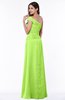 ColsBM Penny Sharp Green Modern A-line Asymmetric Neckline Chiffon Floor Length Ruching Plus Size Bridesmaid Dresses