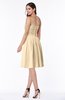ColsBM Kristina Apricot Gelato Modern A-line Sweetheart Zipper Chiffon Knee Length Bridesmaid Dresses