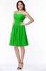 ColsBM Kristina Classic Green Modern A-line Sweetheart Zipper Chiffon Knee Length Bridesmaid Dresses