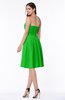 ColsBM Kristina Classic Green Modern A-line Sweetheart Zipper Chiffon Knee Length Bridesmaid Dresses