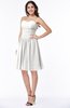 ColsBM Kristina Cloud White Modern A-line Sweetheart Zipper Chiffon Knee Length Bridesmaid Dresses