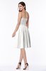 ColsBM Kristina Cloud White Modern A-line Sweetheart Zipper Chiffon Knee Length Bridesmaid Dresses