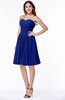 ColsBM Kristina Electric Blue Modern A-line Sweetheart Zipper Chiffon Knee Length Bridesmaid Dresses