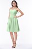 ColsBM Kristina Light Green Modern A-line Sweetheart Zipper Chiffon Knee Length Bridesmaid Dresses