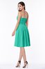 ColsBM Kristina Viridian Green Modern A-line Sweetheart Zipper Chiffon Knee Length Bridesmaid Dresses